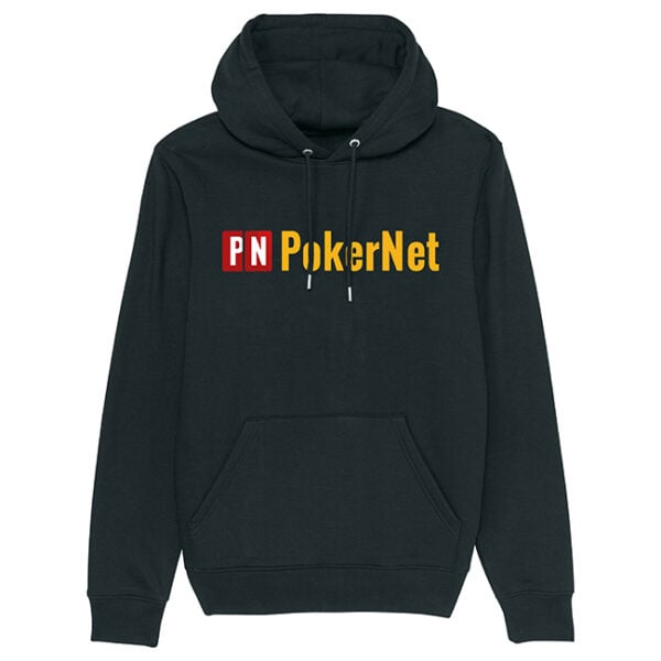 PokerNet logo hoodie sort