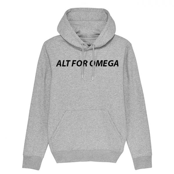 Alt For Omega grå hoodie